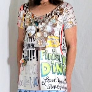 IPNG "I Said" Jeweled  Blouse/Top One size Gently  Used